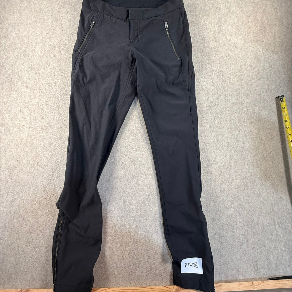 Athleta Trekkie North Skinny Hiking Pants Black Size 2 Ankle Zip P1258